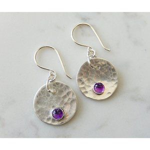 Sterling Silver Amethyst Earrings